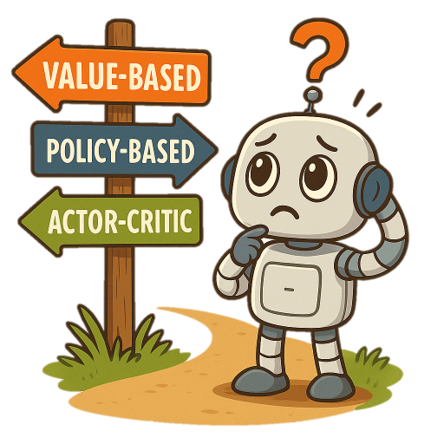 Value-Based vs. Policy-Based vs. Actor-Critic