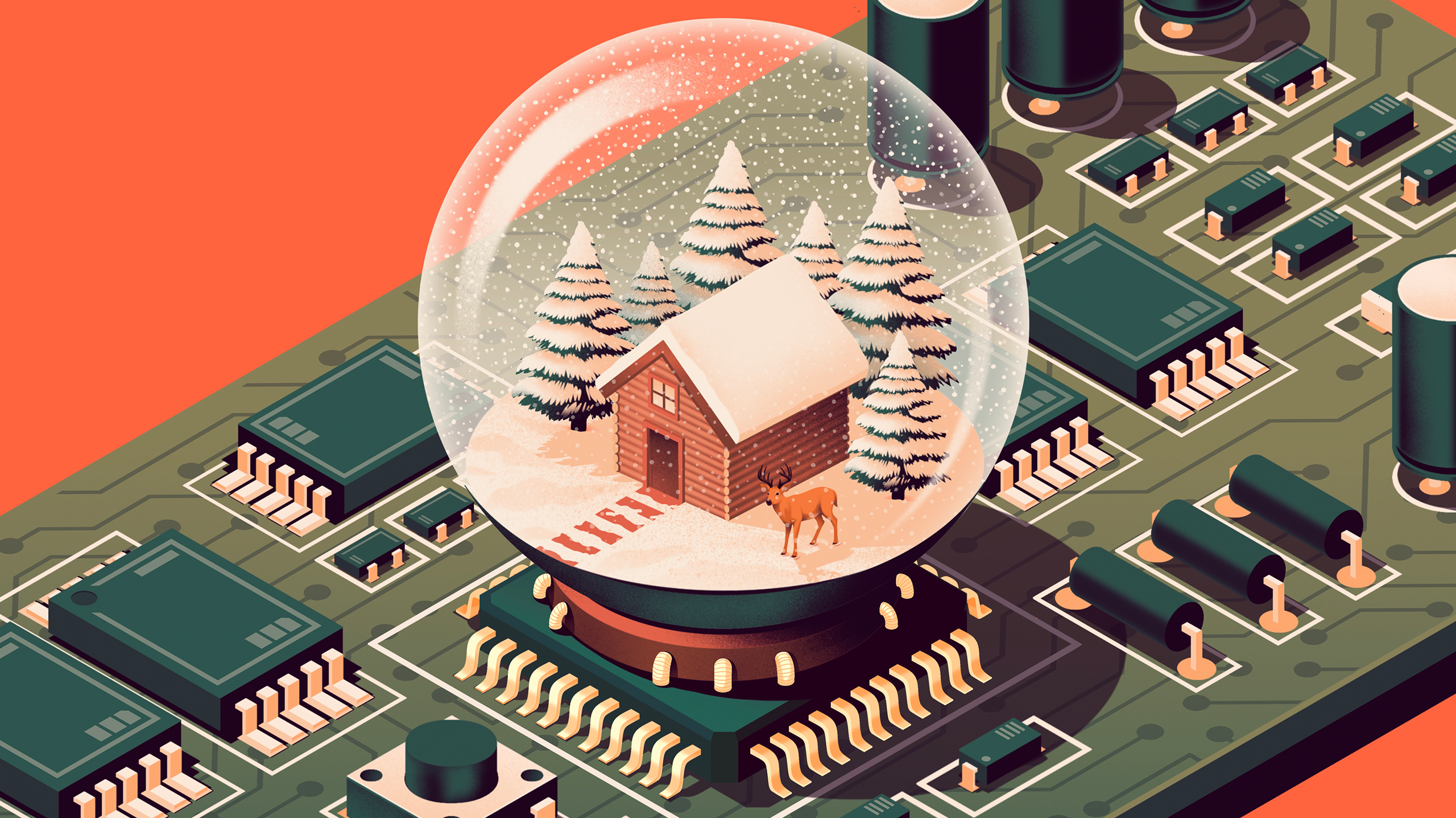 Illustration of a world model agent imagining possible futures inside a learned environment model.